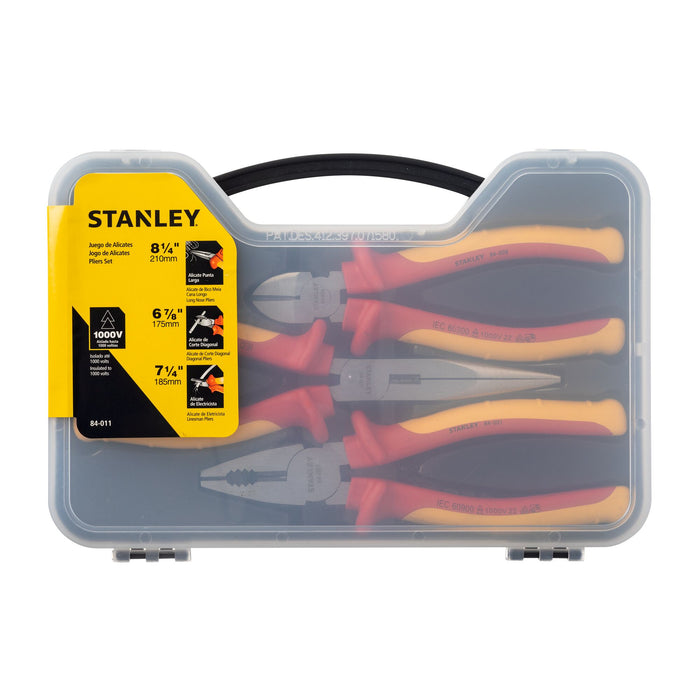 Set Electric's Pliers 1000V 3PC Stanley
