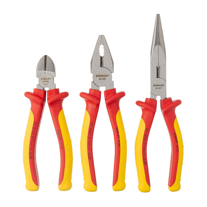 Set Electric's Pliers 1000V 3PC Stanley