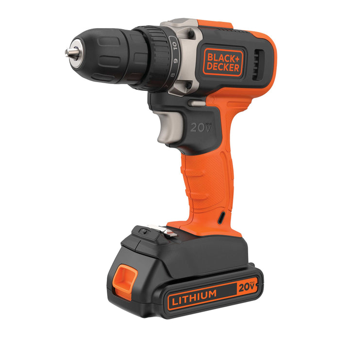 Drill/Driver 3/8" 20V Lithium-Ion Black and Decker