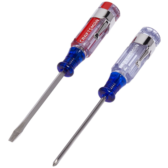 Set Pocket Screwdriver Acetate Slotted/Phillips Craftsman