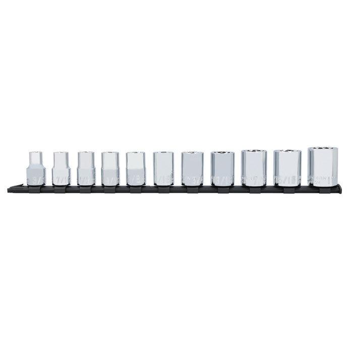 Set 11 PC. Sae Socket DR. 1/2" 12 PT. Craftsman