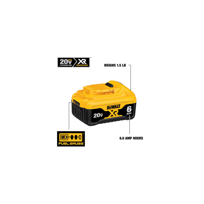 Battery Lithium-Ion 6.0AH/20V MAX* 2 PC Dewalt