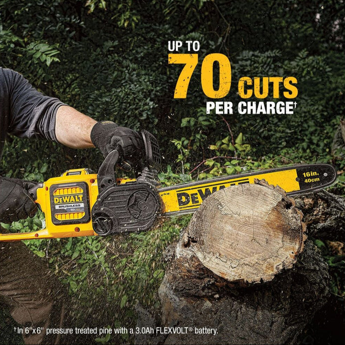 Chain Saw 16" 60V W/ Battery 6.0AH Flexvolt Dewalt