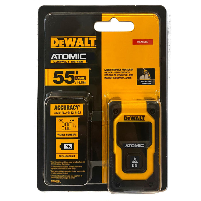 Atomic Compact 55' FT Pocket Laser Distance Measurer Dewalt