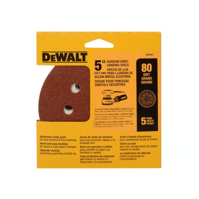 Sanding Disc 5" X 80G Dewalt