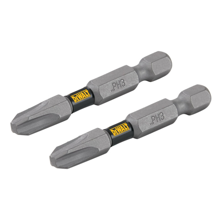 Phillips Bit 2 PCS. #3 X 2" Tough Grip Dewalt