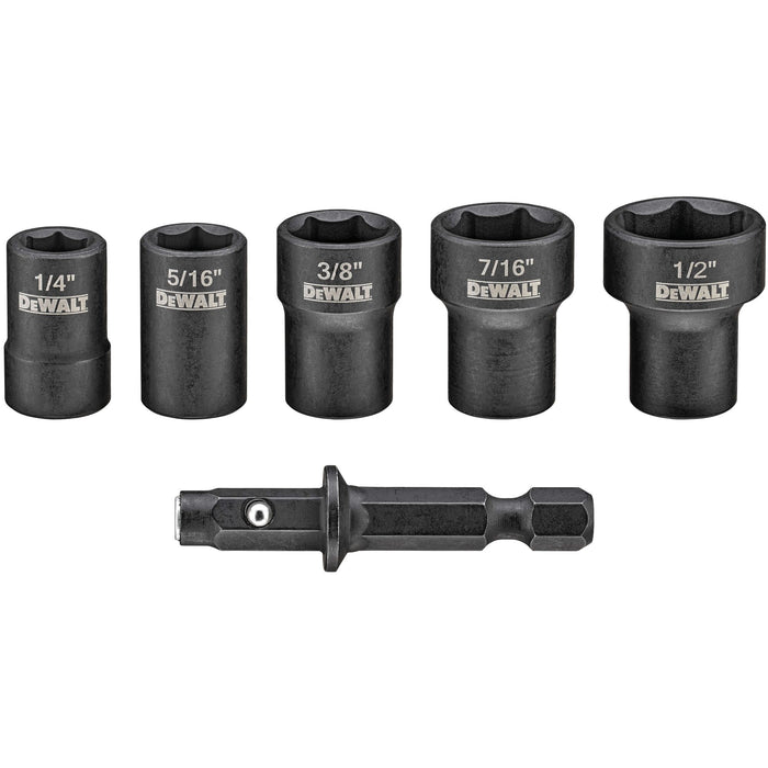 Set 5 PC. Detchable Magnetic Nut Driver Dewalt