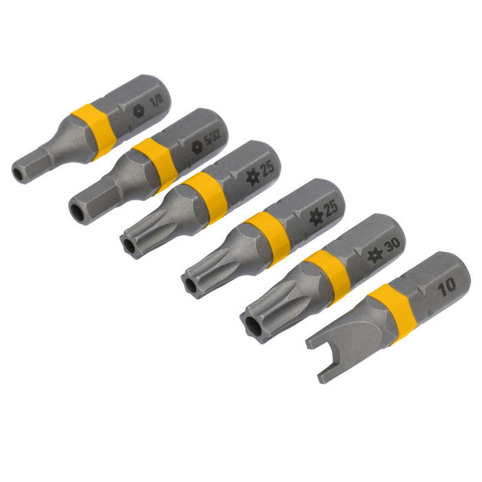 Set 6 PC. Security Bit Tips MAXFIT Dewalt