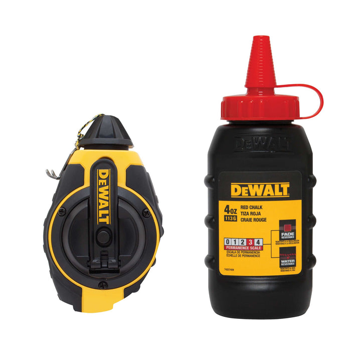 Chalk Line Reel 3n1 W/Red Chalk Dewalt