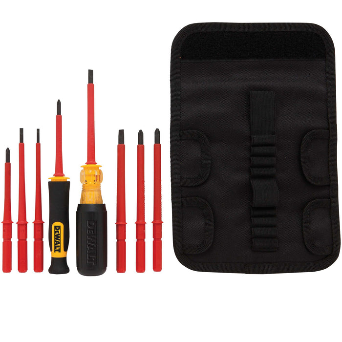 Set 10PC Electrician Insulated Vinyl Grip Screwdriver Dewalt