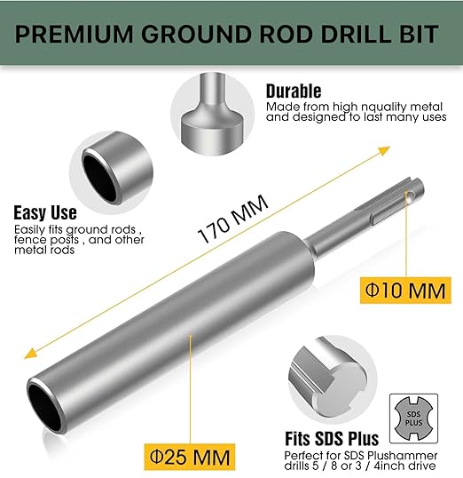 Ground Rod Driver SDS Plus Universal