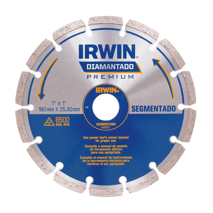 Segmented Diamond Blade Wet/Dry 7" Irwin