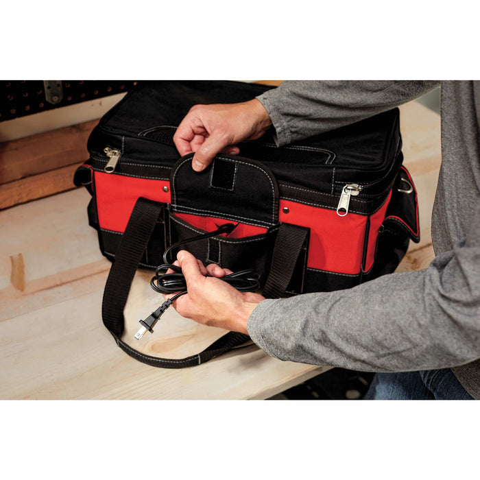 Lithium Dual Port Charger Bag W/2 Batteries 20V/1.3AH Porter Cable