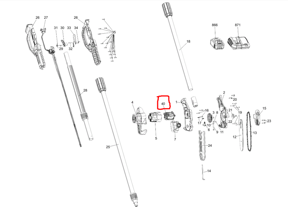 Motor Assembly Dewalt