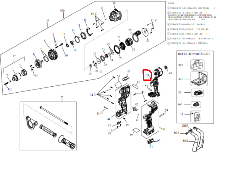Motor & Switch Dewalt