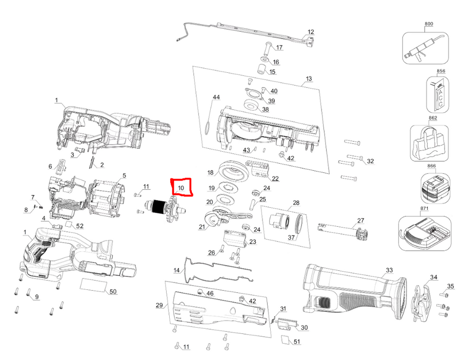 Armature Rotor Assy. Dewalt