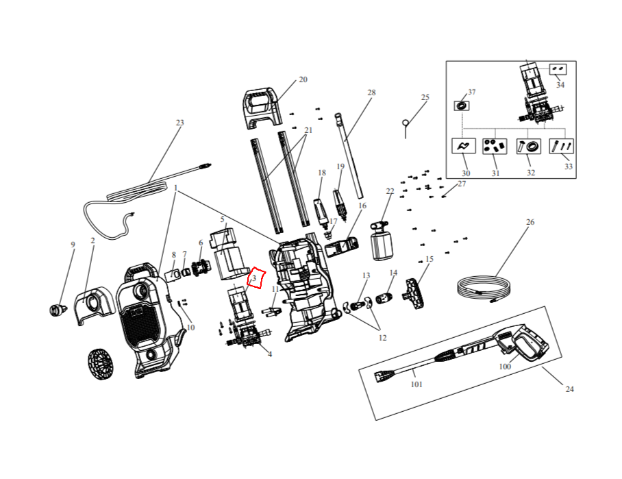 Motor Assembly Black and Decker