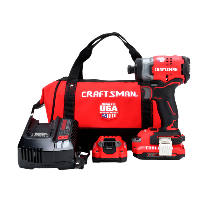 Impact Driver 1/4" Brushless W/2 Bat. Craftsman