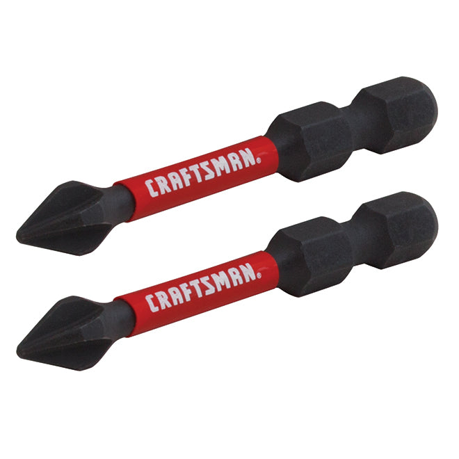 2 PC IMPACT RATED PHILLIPS BIT #1 X 2" CRAFTSMAN