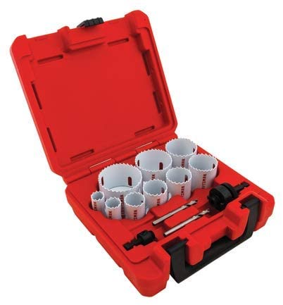 Set 13 PC Bi-Metal Hole Saw W/Case Craftsman