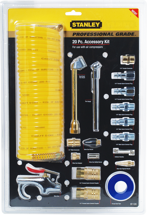 SET 20 PC AIR COMPRESOR STANLEY
