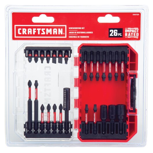 SET 26 PC 1/4" DRIVING BIT W/CASE CRAFTSMAN