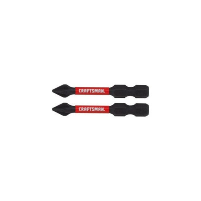 2 PC IMPACT RATED PHILLIPS BIT #1 X 2" CRAFTSMAN