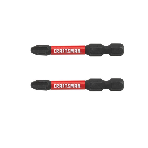 2 PC IMPACT RATED PHILLIPS BIT #3 X 2" CRAFTSMAN