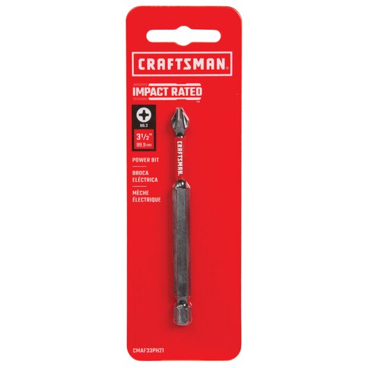 1 PC IMPACT RATED PHILLIPS BIT #2 X 3-1/2" CRAFTSMAN