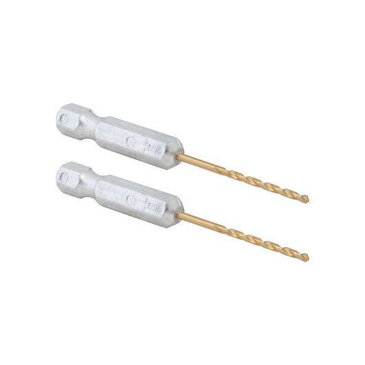 2 PC TITANIUM DRILL BIT 1/4" X 1/16" CRAFTSMAN