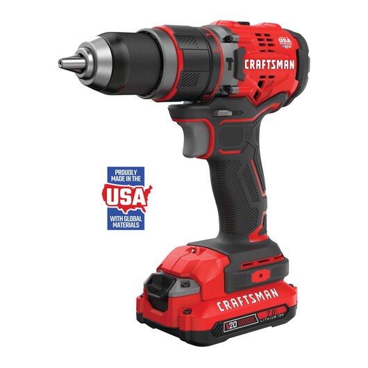Hammer Drill 1/2" W/Battery V20/2.0 AH Craftsman
