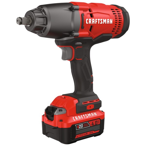 Impact Wrench 1/2" V20 W/Battery 4.0 AH 350 Ft. Lbs. Craftsman