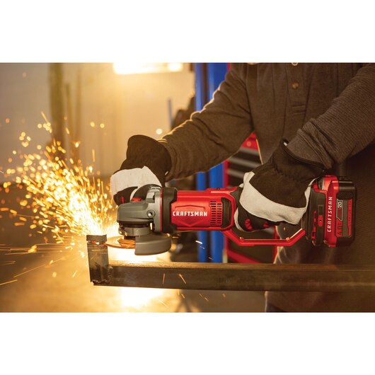 ANGLE GRINDER 4-1/2" V20 W/BAT 4.0AH CRAFTSMAN