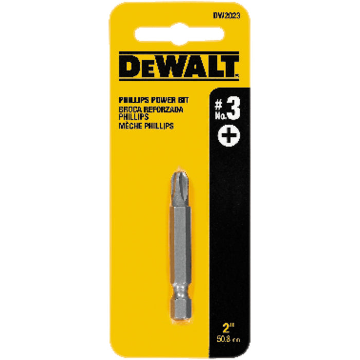 PHILLIPS #3 X 2" POWER BITS DEWALT
