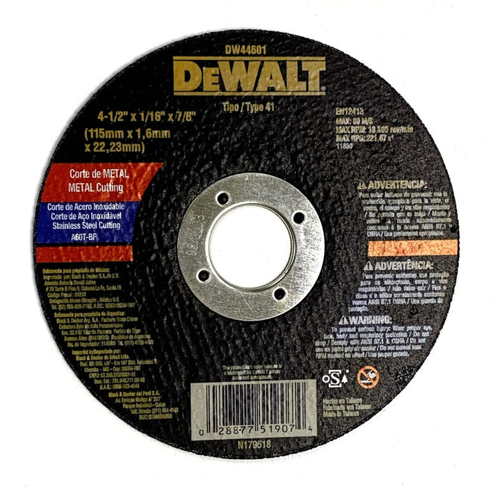 DISCO DE CORTE FLAT 4"1/2 DEWALT