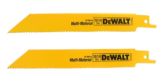 RECIPRO BLADE 6" X 10/14 TPI 2 PC DEWALT
