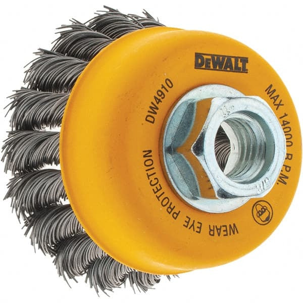 CUP BRUSH TRENZADO 3" X 5/8" DEWALT