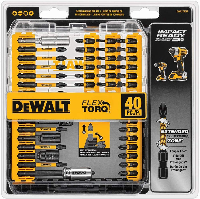 SCREWDRIVING BIT SET 40 PC IMPACT READY DEWALT