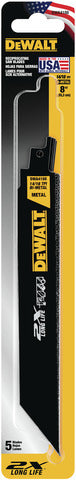 RECIPRO BLADE 8" X 14/18 TPI 5 PC DEWALT