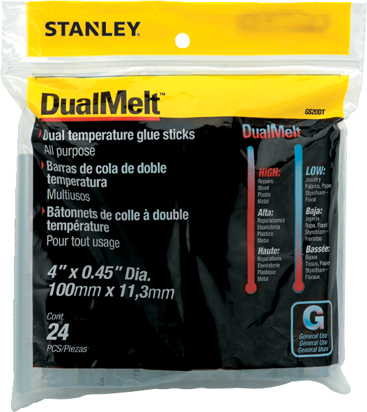 GLUE STICK 5/16" X 4" 24PC STANLEY