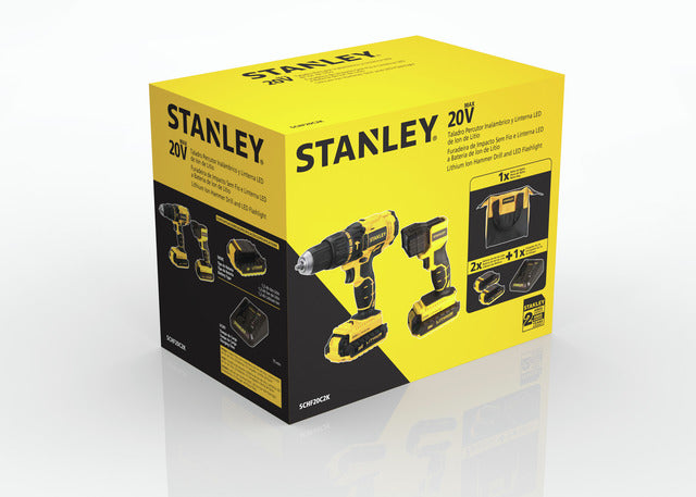 HAMMER DRILL 1/2"/ LED LAMP LIGHT 20V  STANLEY