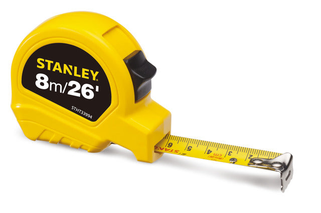CINTA DE MEDIR METRICA 26' X 1" STANLEY