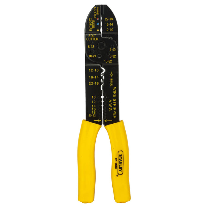 Crimping &amp; Stripping Tool Plier 9" Stanley