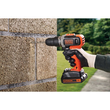 Load image into Gallery viewer, Hammer Drill 3/8&#39;&#39; 20V Lithium-Ion Black and Decker
