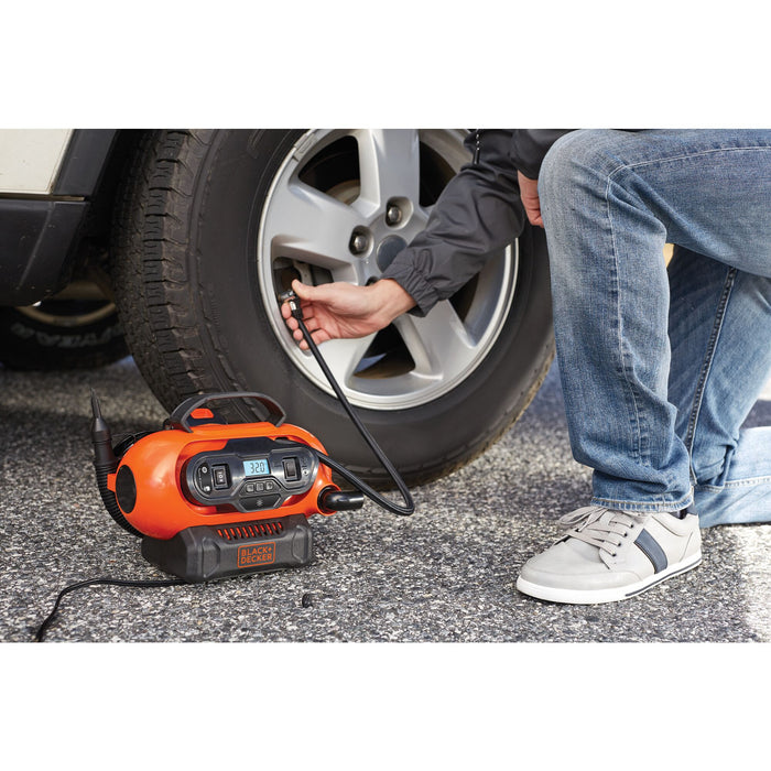 Multi-Use Inflator 12V/20V/110V Black and Decker
