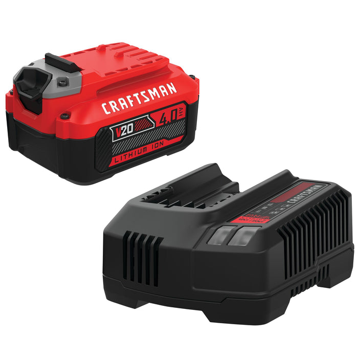 Starter Kit Charger W/Battery 4.0 AH/V20 Craftsman