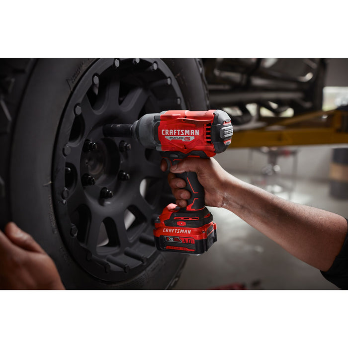 Impact Wrench 1/2" Brushless RP Hog Ring W/Battery 4.0AH Craftsman