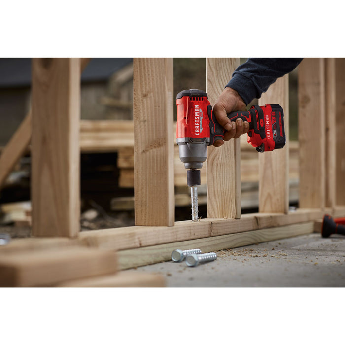 Impact Wrench 1/2" Brushless RP Hog Ring W/Battery 4.0AH Craftsman