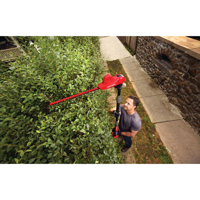 Pole Hedge Trimmer 18" 20V W/Battery Charger Craftsman