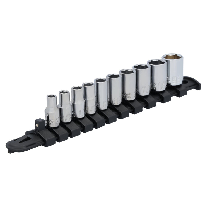 Set 11 PC. SAE Socket DR.1/4" 6 PT. Craftsman